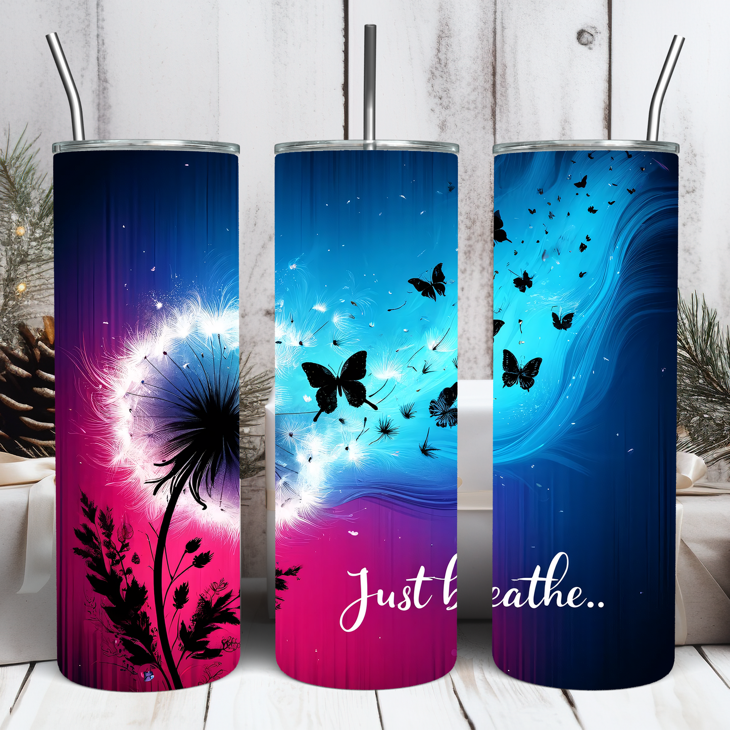 Just Breathe 20 oz Tumbler
