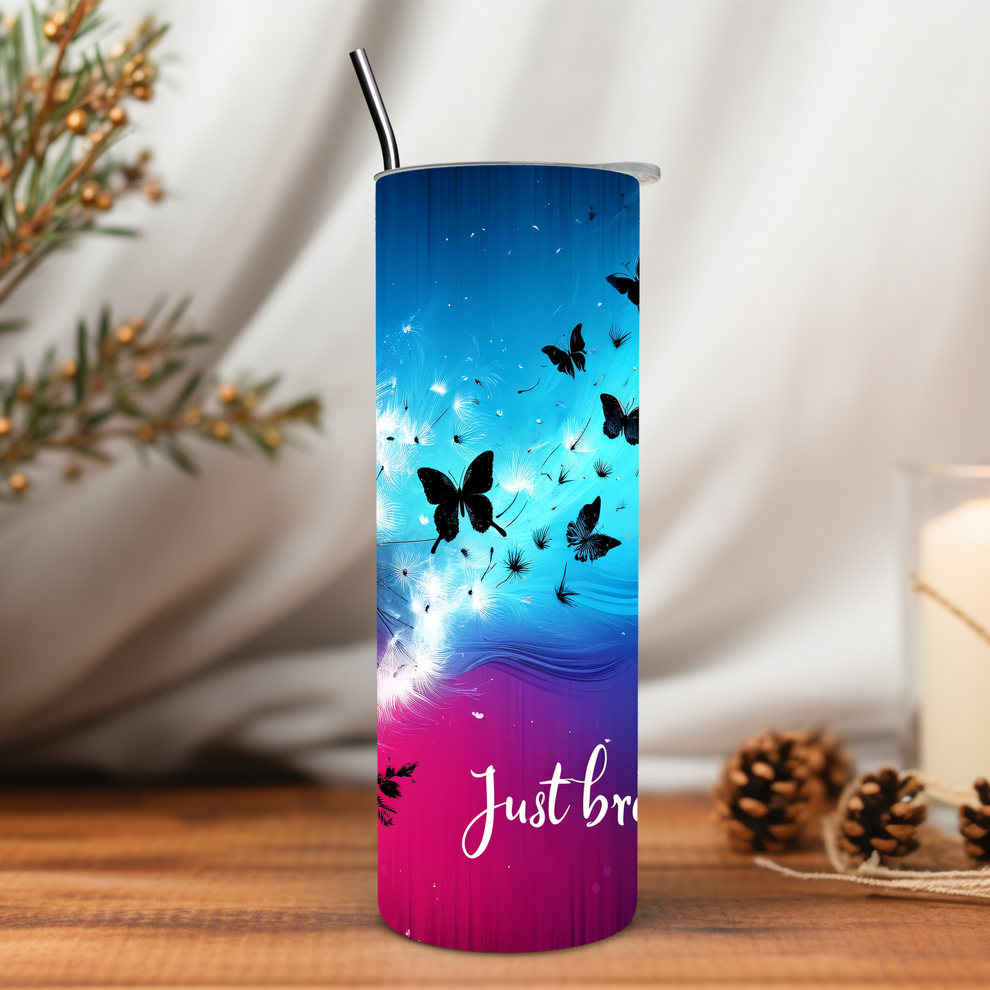 Just Breathe 20 oz Tumbler