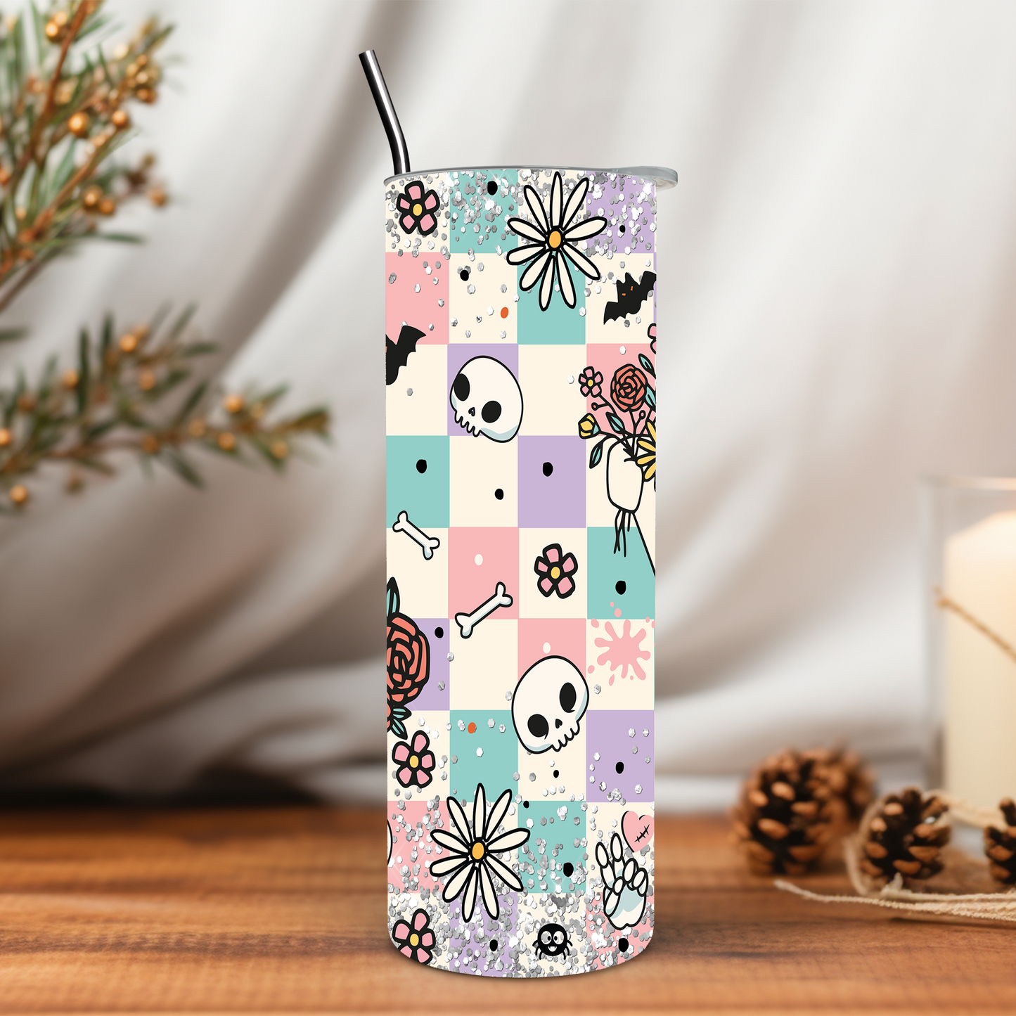 Retro Ghost 20 oz Tumbler