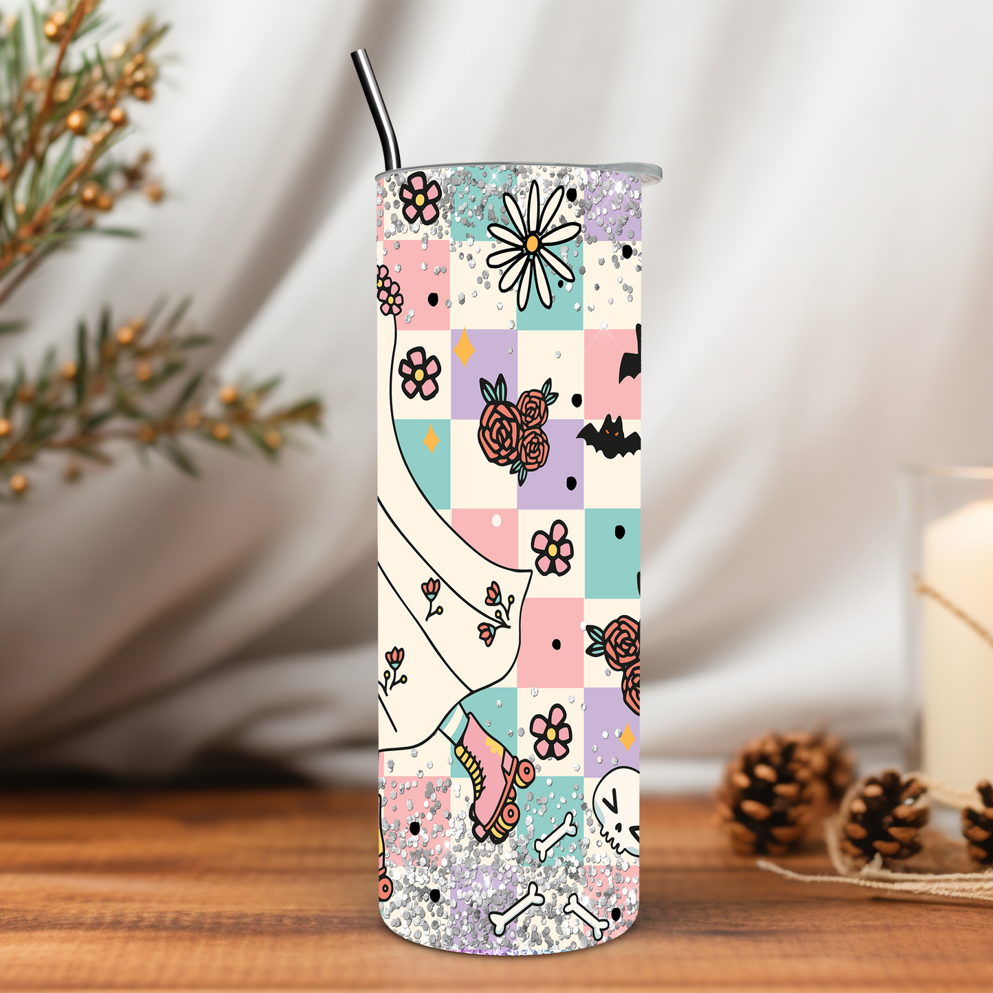 Retro Ghost 20 oz Tumbler