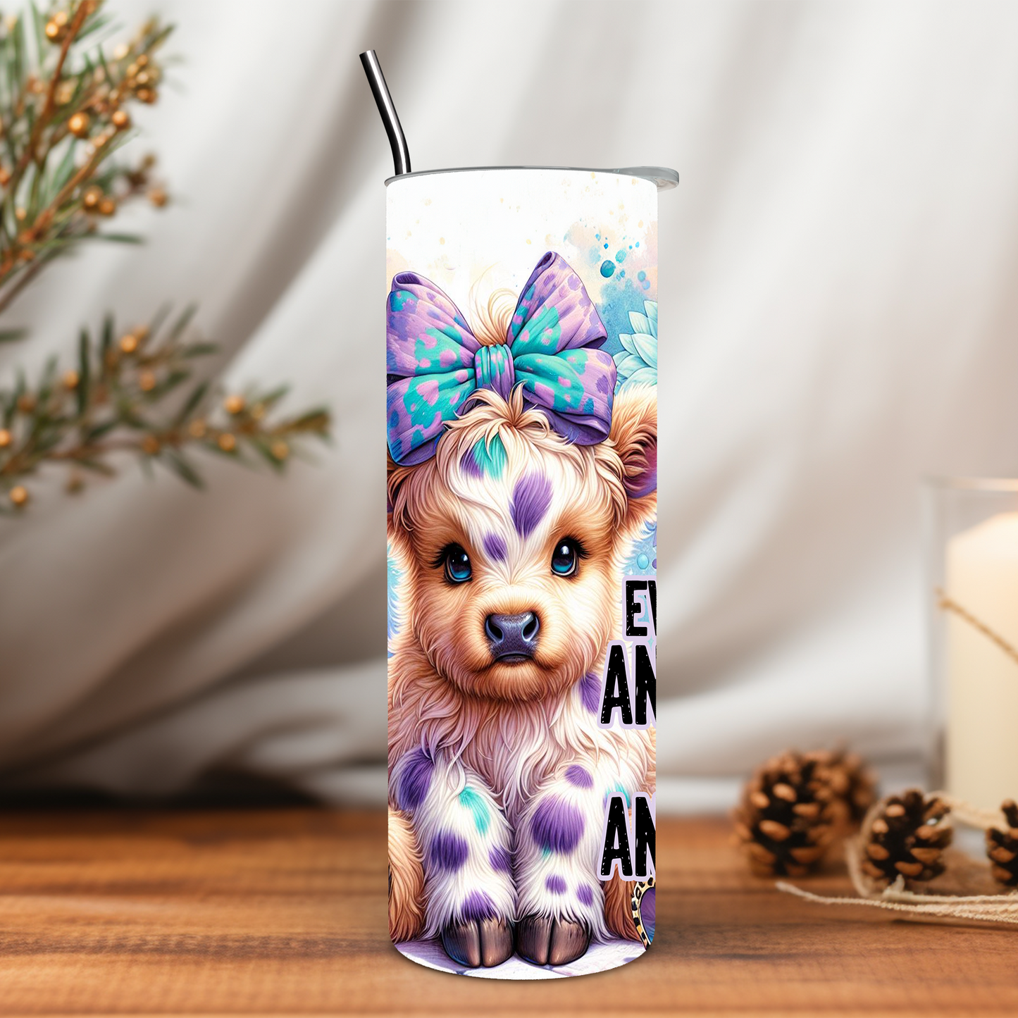 Highland Cow 20 oz Tumbler