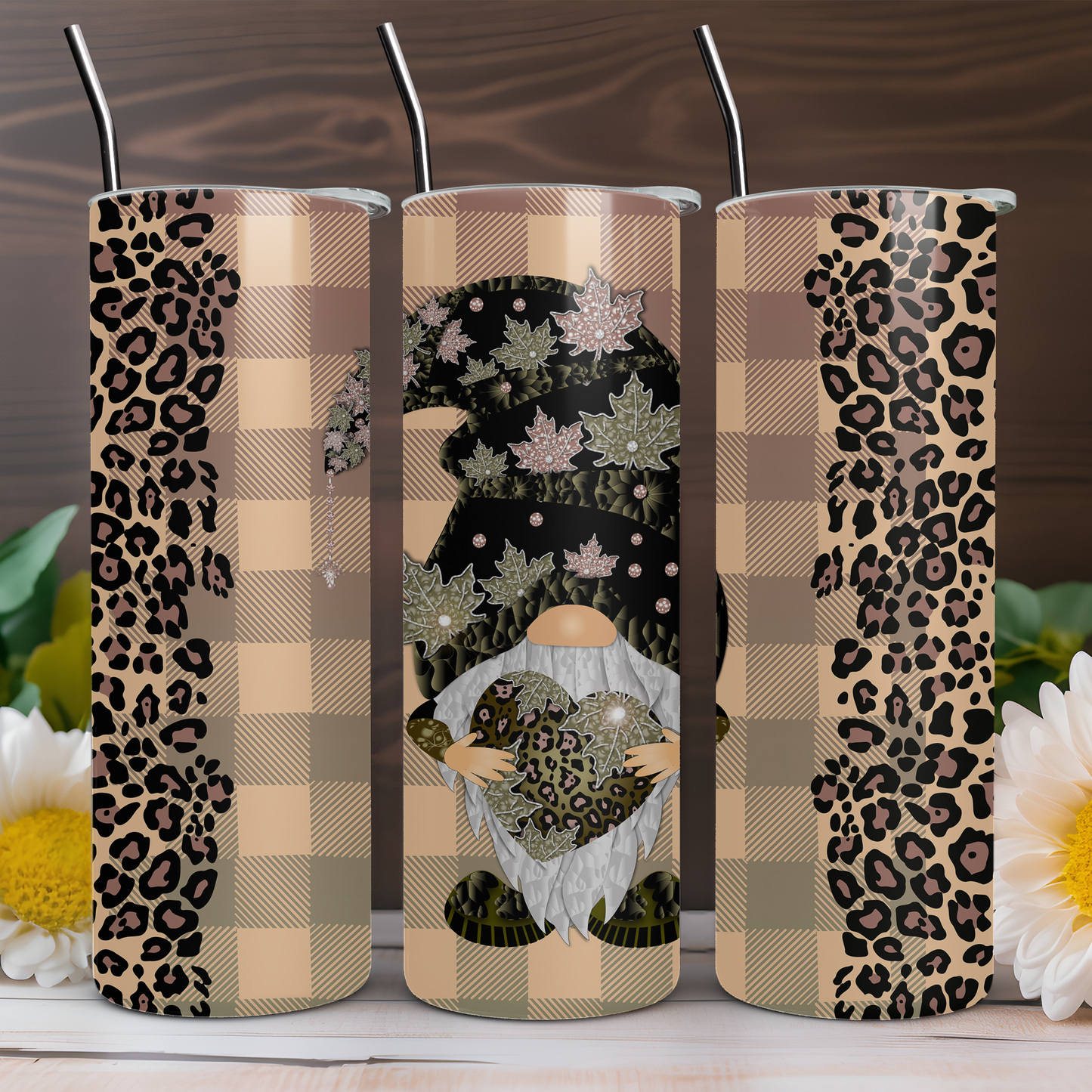 Cheetah Gnome 20 oz Tumbler