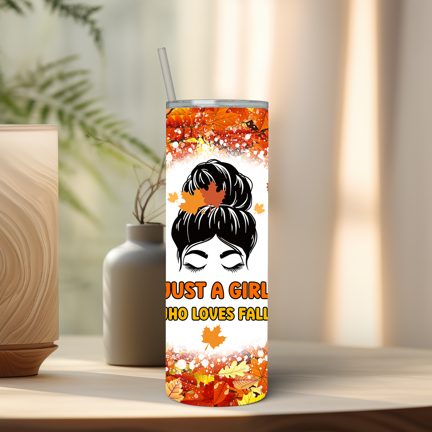 Just A Girl Who Loves Fall 20 oz Tumbler