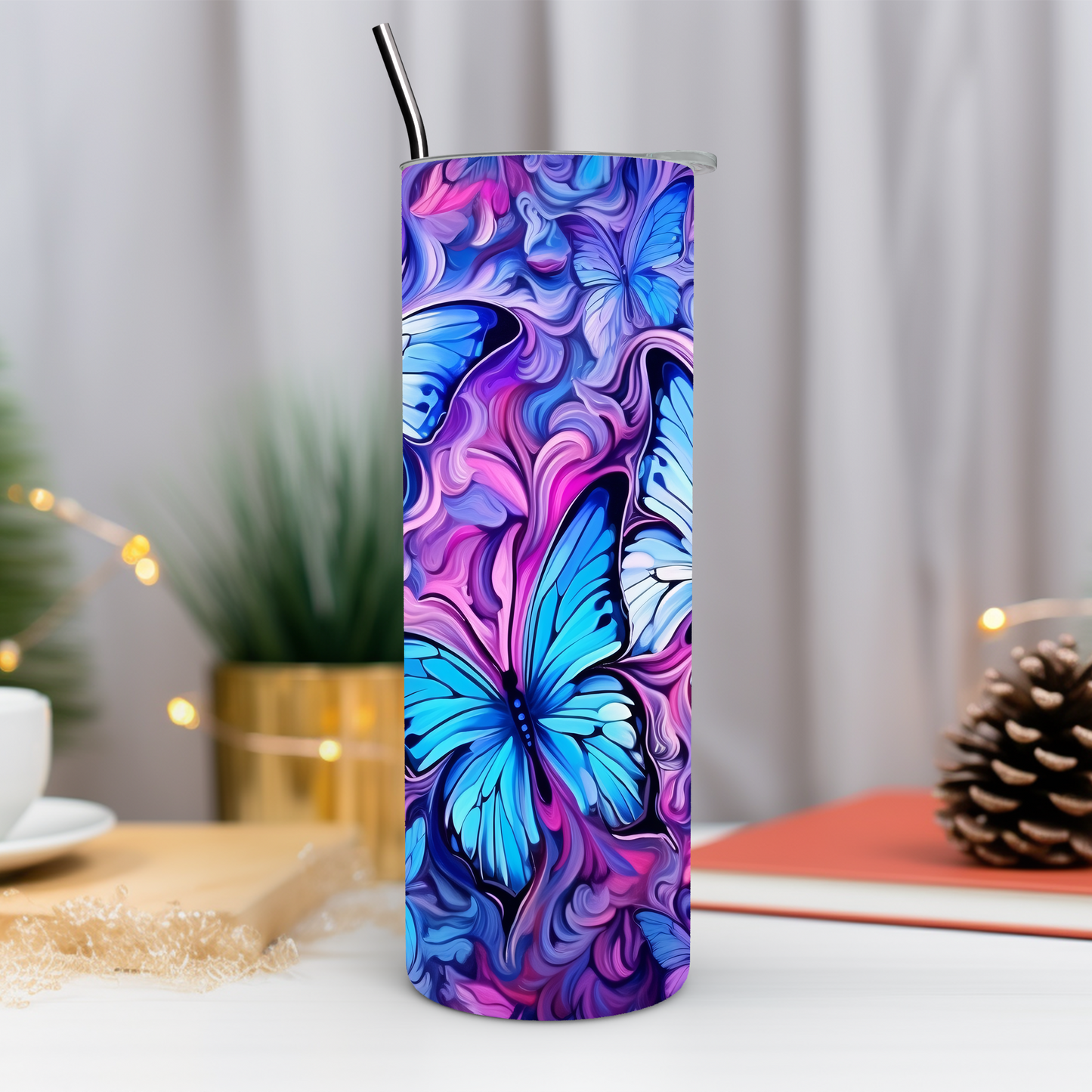 Butterfly 20 oz Tumbler