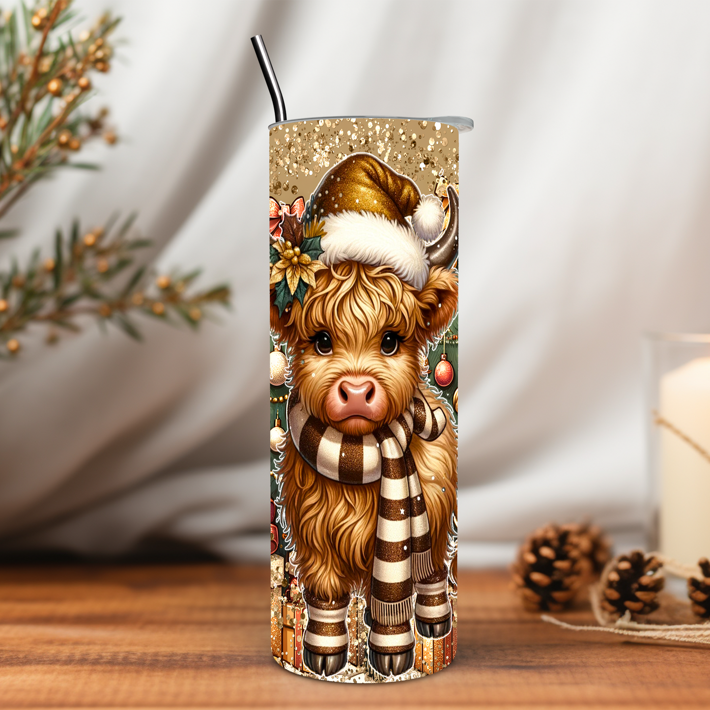 Highland Cow 20 oz Tumbler