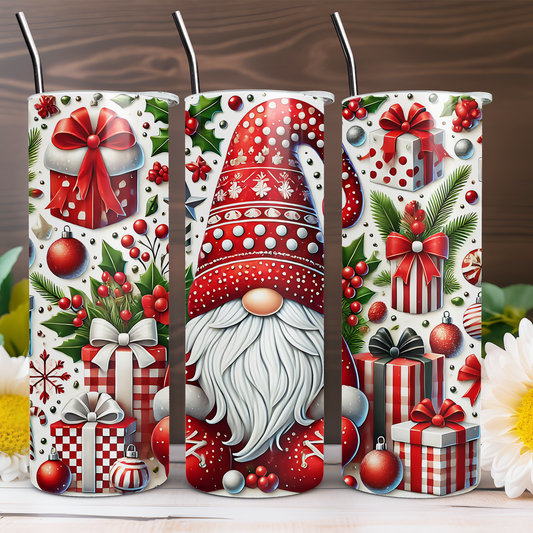 Christmas Gnome 20 oz Tumbler