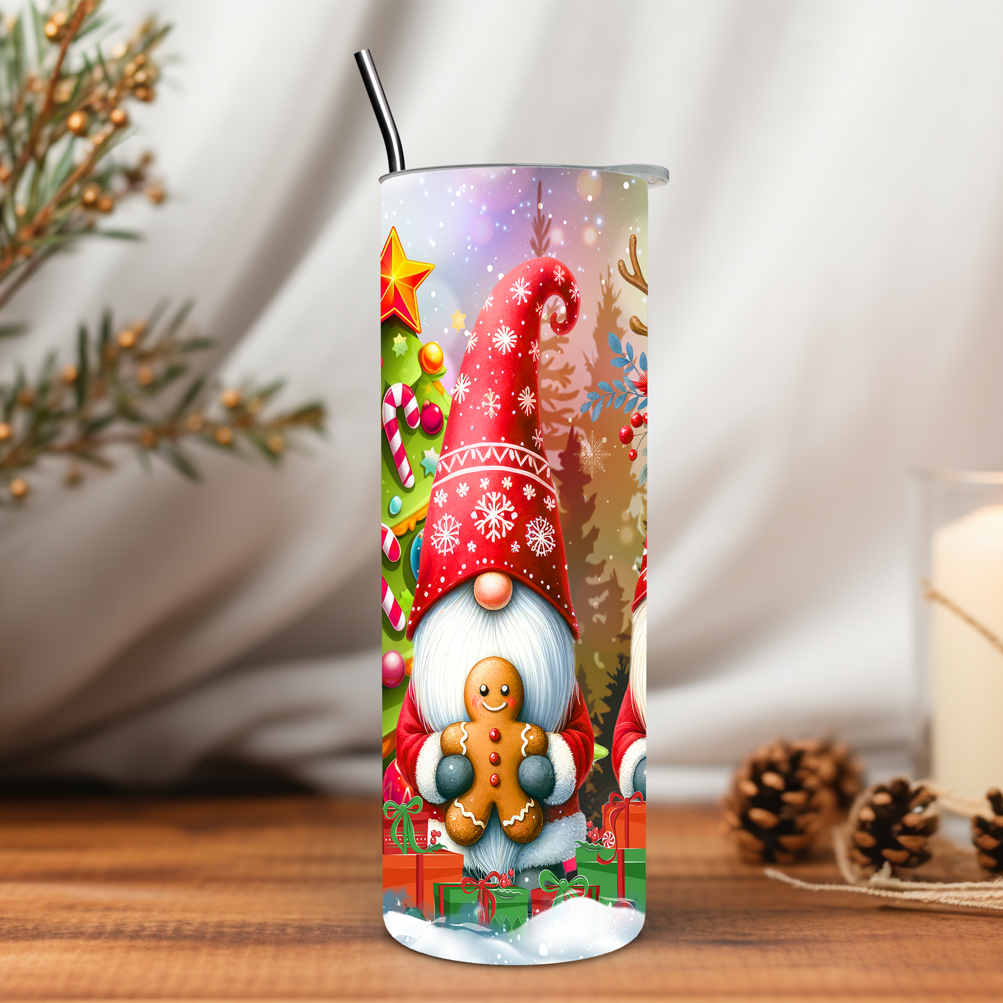 Christmas Gnomes 20 oz Tumbler