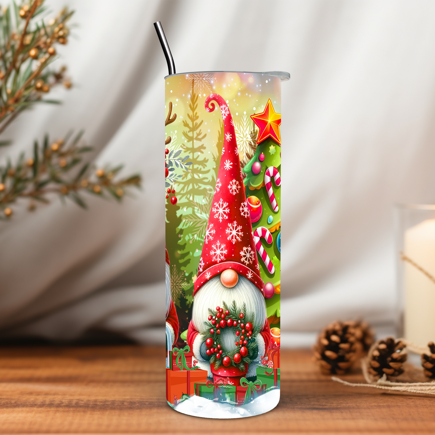 Christmas Gnomes 20 oz Tumbler