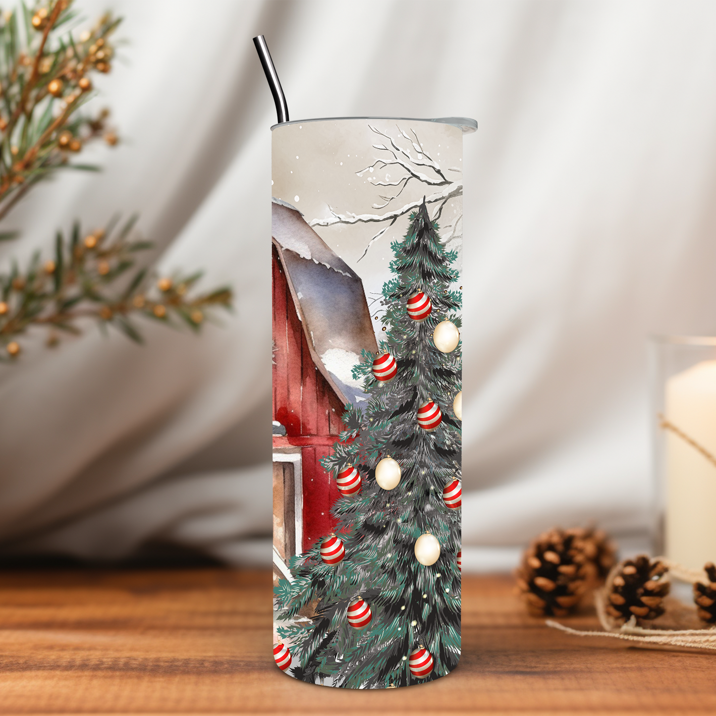 Christmas Horse 20 oz Tumbler