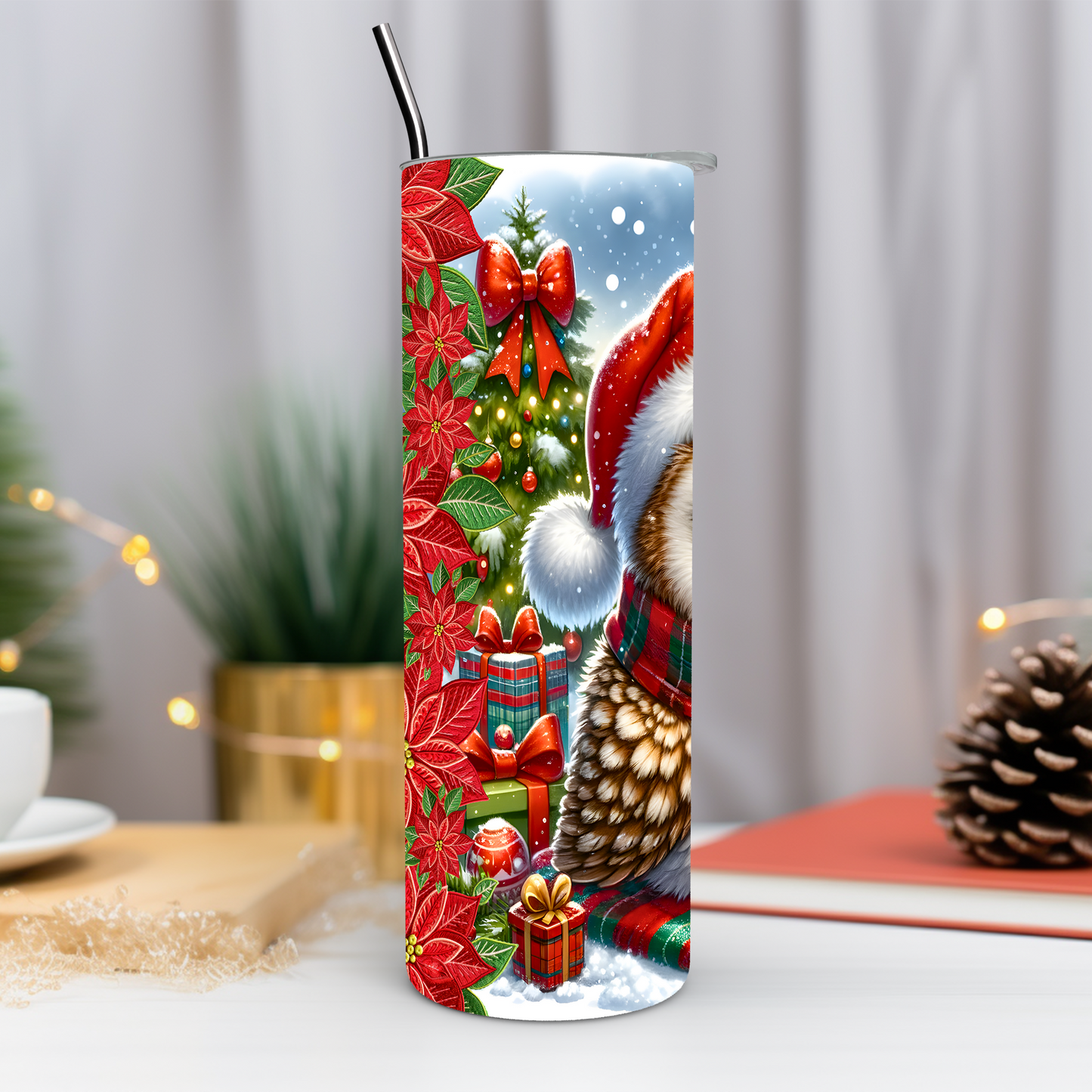 Christmas Owl 20 oz Tumbler