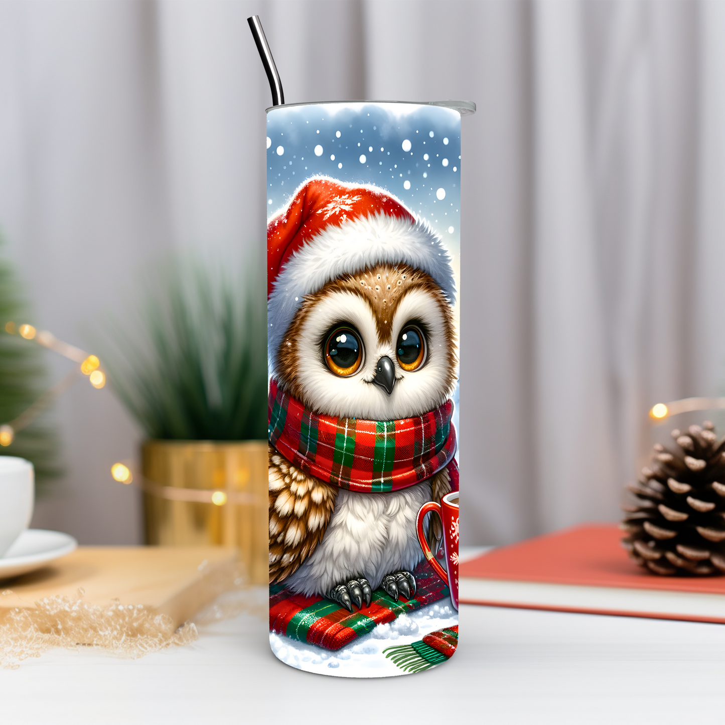 Christmas Owl 20 oz Tumbler