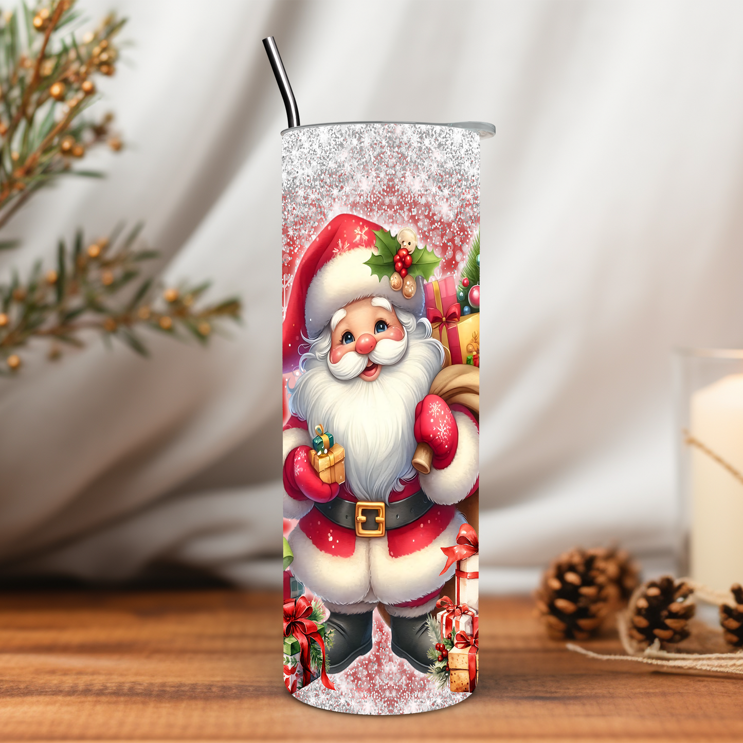 Christmas Santa 20 oz Tumbler