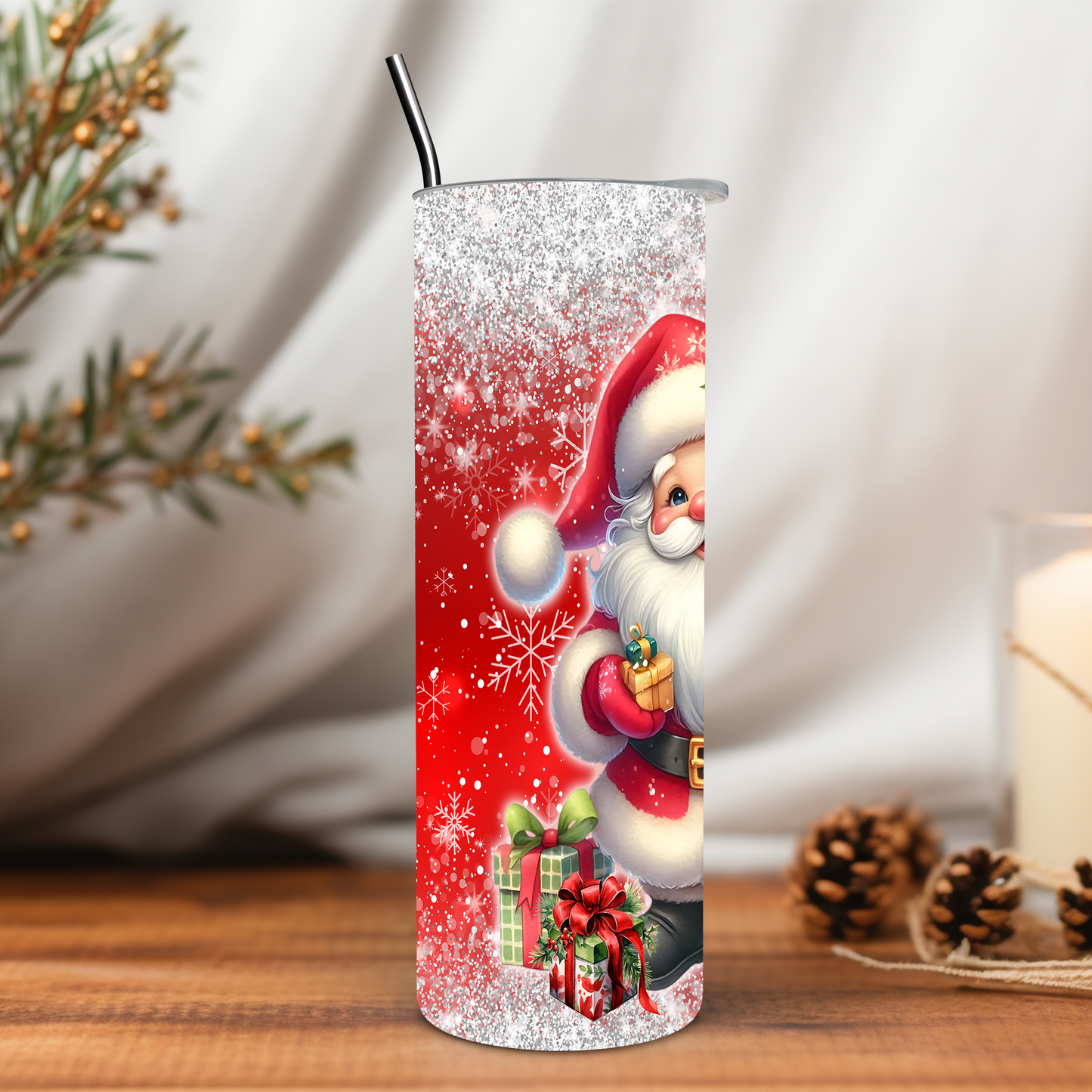 Christmas Santa 20 oz Tumbler