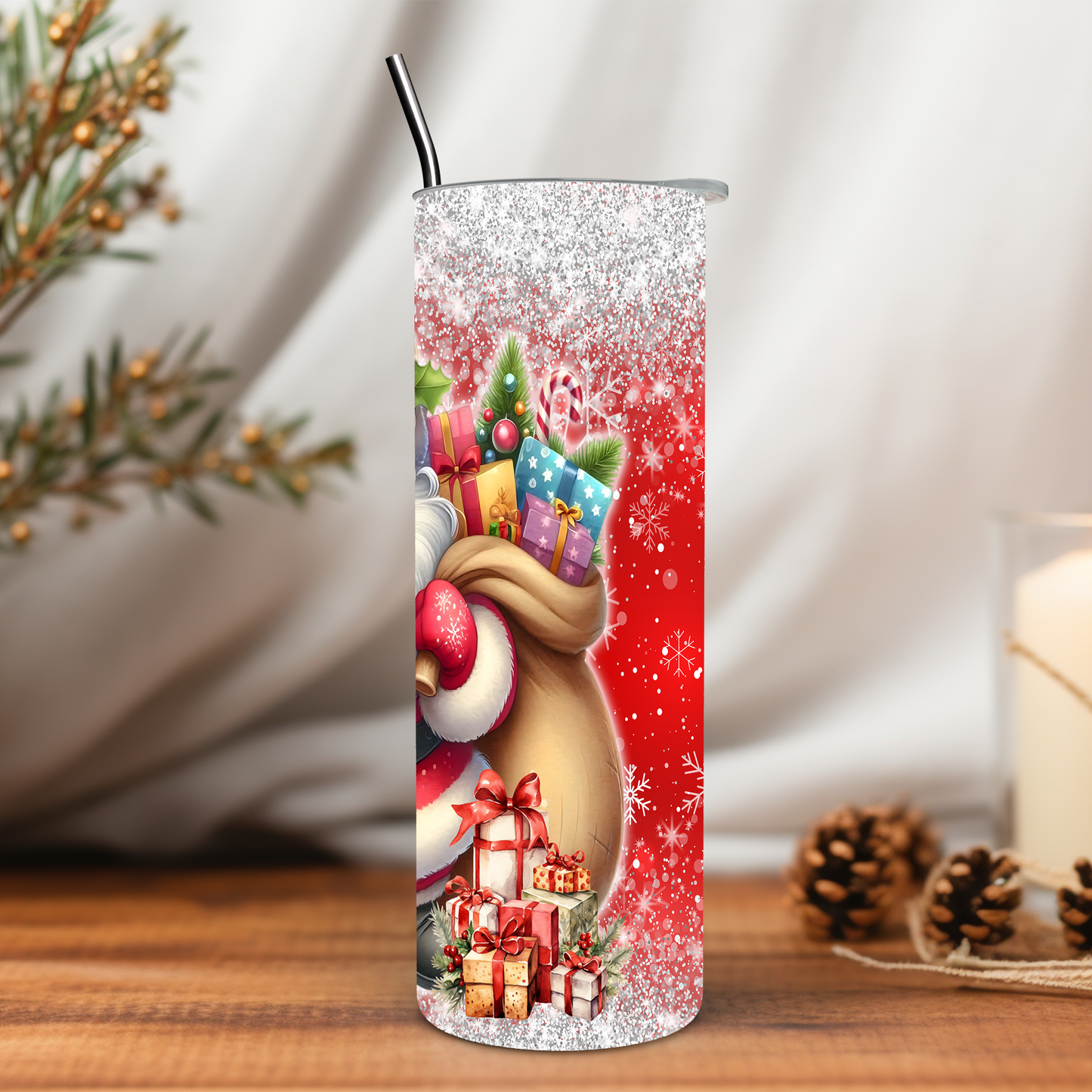 Christmas Santa 20 oz Tumbler