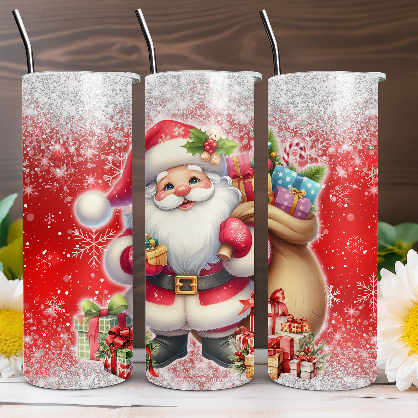 Christmas Santa 20 oz Tumbler